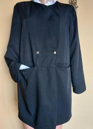 Легкий черный жакет,пиджак,лиоцелл,h &amp; m,5 фото