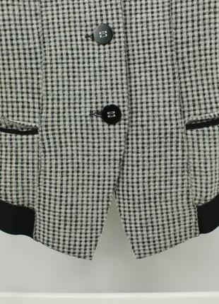 Дизайнерський кардиган блейзер marithe francois girbaud wool blend plaid blazer5 фото