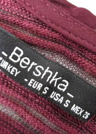 #розвантажуюсь бордовый удлиненный свитер bershka с разрезами по бокам и шнуровкой3 фото