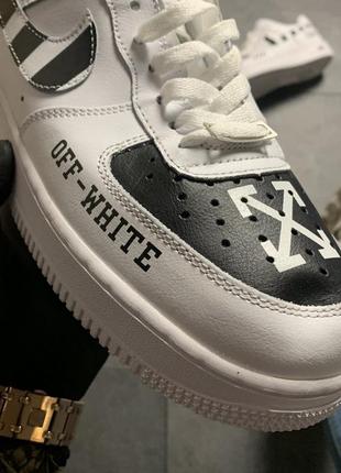 Кроссовки найт форс офф вайт белые nike JAMES off-white white, кроссовки мужское найк офф вайт3 фото