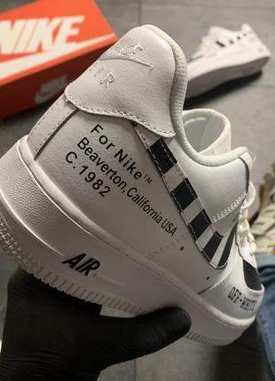 Кроссовки найт форс офф вайт белые nike JAMES off-white white, кроссовки мужское найк офф вайт4 фото