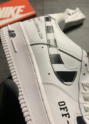Кроссовки найт форс офф вайт белые nike JAMES off-white white, кроссовки мужское найк офф вайт7 фото
