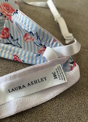 Шикарный брендовый лиф бюстгальтер в цветы,laura ashley 38c7 фото