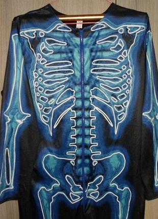 Костюм карнавальный скелет размер l-48-50 высокий рост