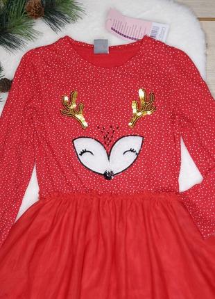 Новогоднее платье 110см 4-5роков новогоднее красное платье2 фото