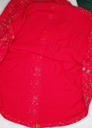 Новое новогоднее платье 110см 4-5роков новогоднее красное платье4 фото