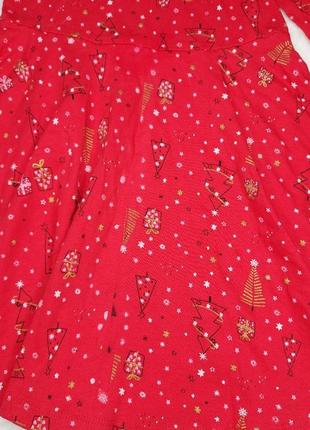 Нова новорічна сукня 110см 4-5років новогоднее красное платье6 фото