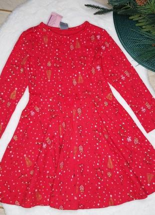 Нова новорічна сукня 110см 4-5років новогоднее красное платье1 фото