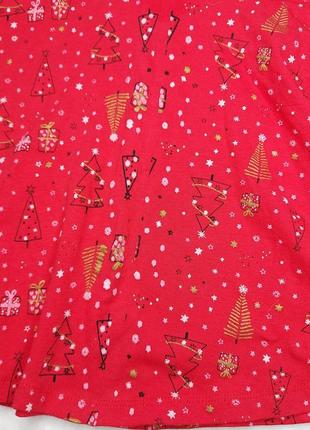 Нова новорічна сукня 110см 4-5років новогоднее красное платье7 фото