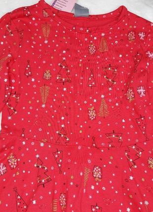 Нова новорічна сукня 110см 4-5років новогоднее красное платье9 фото