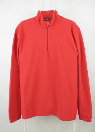 Отличительная флисовая кофта odlo 1/4 zip red fleece jacket mens