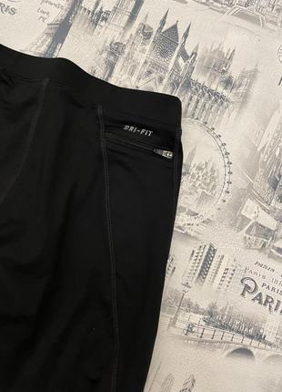 Nike running dri-fit  мужские компрессионные беговые лосины/велосипедки6 фото