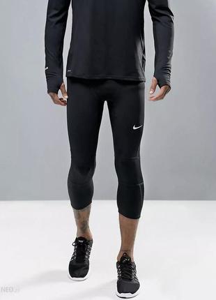 Nike running dri-fit  мужские компрессионные беговые лосины/велосипедки1 фото