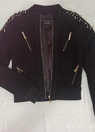 Стенная короткая кашемировая куртка на подкладке mabness national couture5 фото