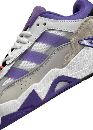 Жіночі кросівки adidas originals niteball ll white grey purple9 фото