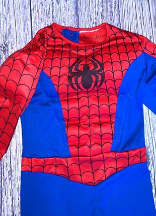 Новогодний костюм spidermen с маской для мальчика 6-7 лет, 116-122 см2 фото