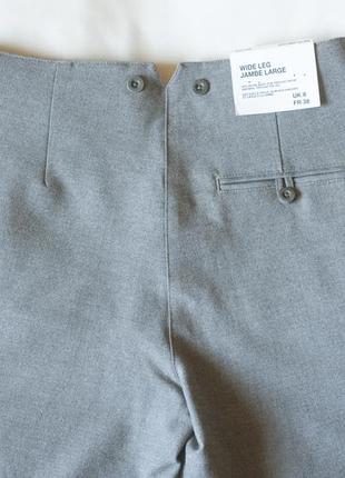 Свет серые брюки женские с широкими штанитами женские gap, размер s, m6 фото