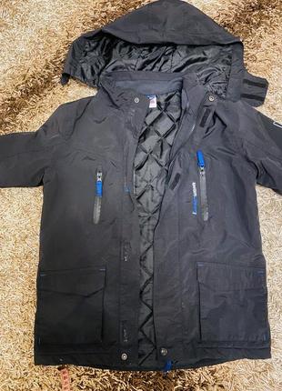 Крутая удлиненная куртка yigga 152р.1 фото