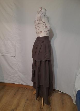 Коттоновая юбка макси длинная юбка adriana degreas10 фото