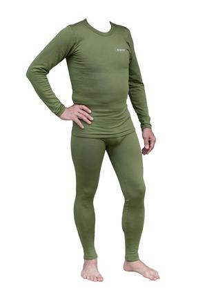 Термобелье мужское tramp warm soft комплект (футболка + штаны) масло utrum-019-olive2 фото
