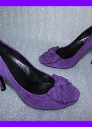 Шикарные фиолетовые туфли 100%  кожа ~office london~  р 38