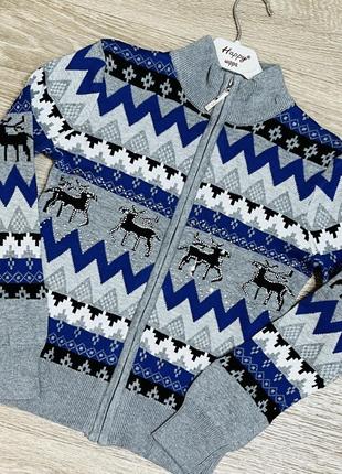 Кофточка теплая новая коллекция на молнии