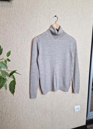 Качественный свитер, гольф, джемпер с горлом от японского бренда muji, 90% шерсть2 фото