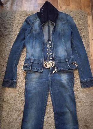 Джинсовий стильний костюм, фірма  a.m.n.