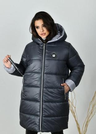 Женское зимнее баллоновое пальто,женская зимняя куртка, женственное осеннее пальто,пуховик,теплая куртка на зиму2 фото