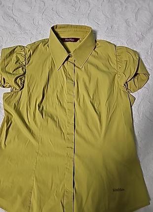 Рубашка max mara, боковая бирка срезанная, ог 49, длина 58, от 45