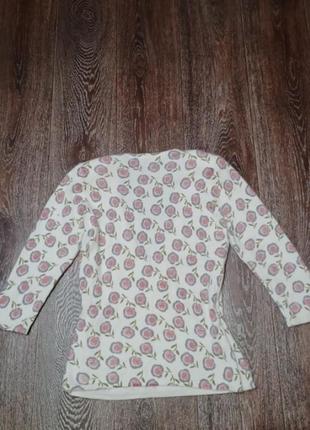 Брендовий стильний светр джемпер на запах  р.14 від  laura ashley квітковий малюнок2 фото