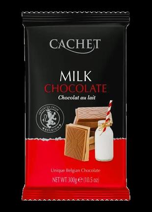 Шоколад молочний cachet 32% какао 300 г