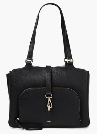 Сумка кожаная  dkny perri leather tote bag r01ah329 оригинал