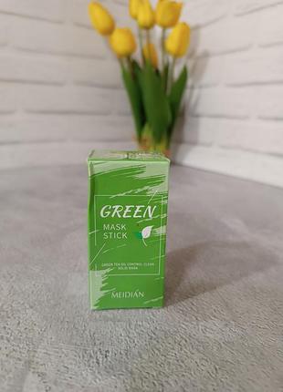 Глиняна маска з зеленим чаєм green mask stick meidian