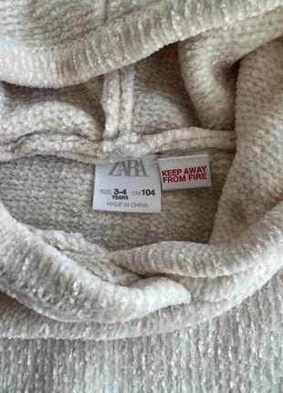 Кофта вязаний сведрик свитер вкорочений zara 3-4 104 см4 фото