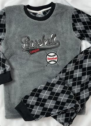 Пижама теплая для мальчика флис махра турецкого производителя