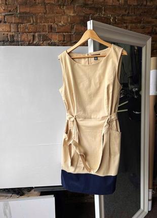 Tommy hilfiger women’s premium sleeveless belted derss женский, премиальное платье с поясом1 фото