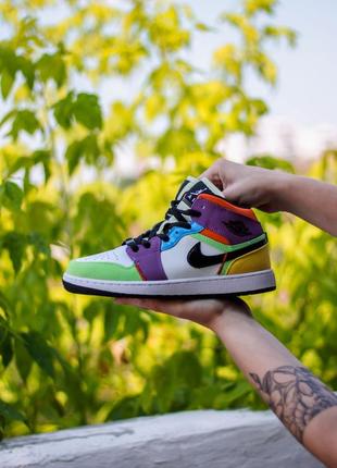 Кросівки nike air jordan retro 1 multicilor