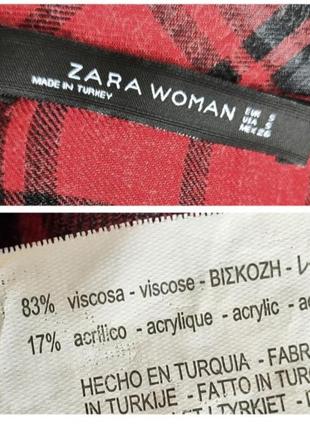 ♥️1+1=3♥️ zara женский сарафан миди в клетку9 фото