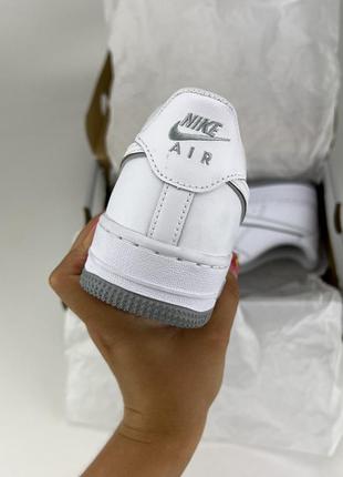 Nike air force1 dx5805-100 кроссовки белые, оригинальные кроссовки найк белые5 фото