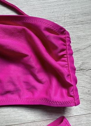 Рожевий купальник із високою посадкою роздільний globus beachwear3 фото