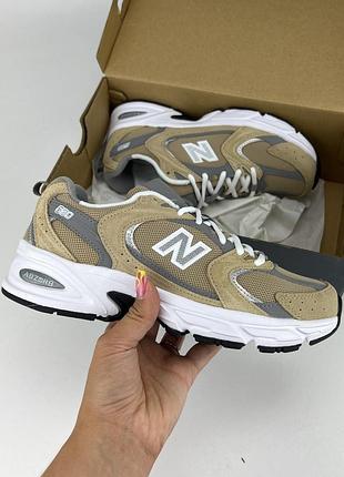 New balance mr530cj кросiвки бежеві 530 модель, оригінальні кросівки нью беланс жіночі