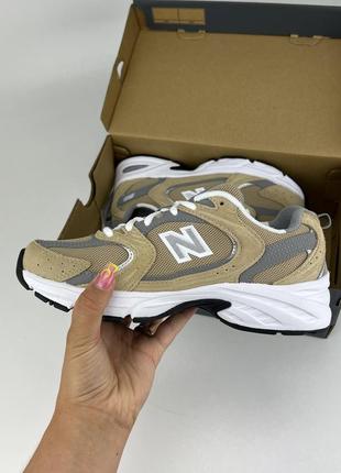 New balance mr530cj кроссовки бежевые 530 модель, оригинальные кроссовки New belанс женские3 фото