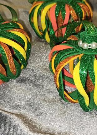 Новорічні іграшки гарбуз
