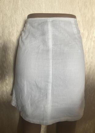 Фирменная юбка из льна
