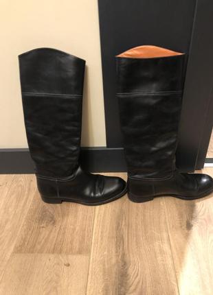 Кожаные сапоги santoni