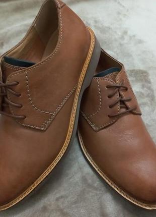 Туфли кожаные жен. 39р.clarks индии