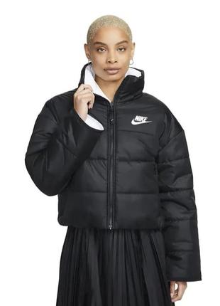 Куртка женская двусторонняя nike w nsw tf rpl clssc hd jkt venr оригинал1 фото