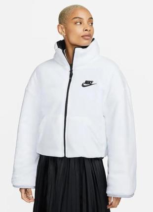 Куртка женская двусторонняя nike w nsw tf rpl clssc hd jkt venr оригинал2 фото