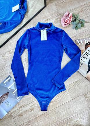 Стильный женскмй боди из королевского велюра